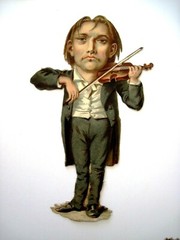 (1) Set of (6) 1800’s Musician Die Cuts Holding Their Instruments *