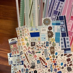 Scrapbooking Sticker Lot Stickers Creative Memories 107 Sheets Mrs. Grossman’s