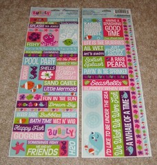 Reminisce 12×12 Double Sided Scrapbook Paper Kit w/Stickers~Bubbly Under the Sea