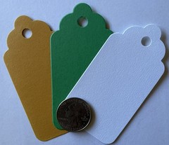 LARGE TAG COUPLE Die-Cut Embellishments(6pc)Label •Journaling•Gift•Card Making•