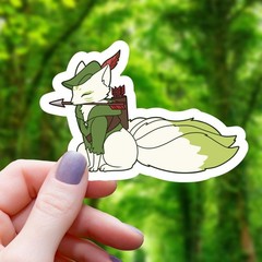 Kitsune Ranger Class RPG Inspired Sticker – Spirit Fox – 3″ Waterproof Vinyl