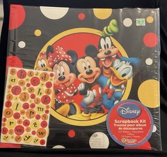 Disney 12″ X 12″ Scrap Book 155 Stickers, 10 Papers New