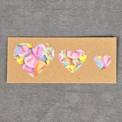 Valentine’s Day Heart Stickers Set of 20 Paper & Foam Handmade Stickers