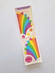 VTG 80’s Cardesign Message Units Sticker Rainbow Stars MUS #168 IBM # 35291-4