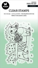 STUDIO LIGHT – CLEAR ACRYLIC STAMPS – FLOWER DOG