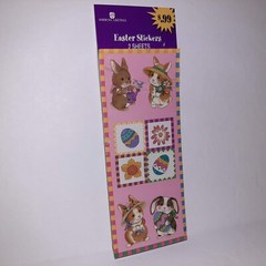 Vintage Easter Stickers Forget Me Not American Greetings 3 Full Sheets Bunnies