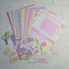 Sweet Cutie Pie 12×12 Handmade Scrapbook Kit by DMD and Others