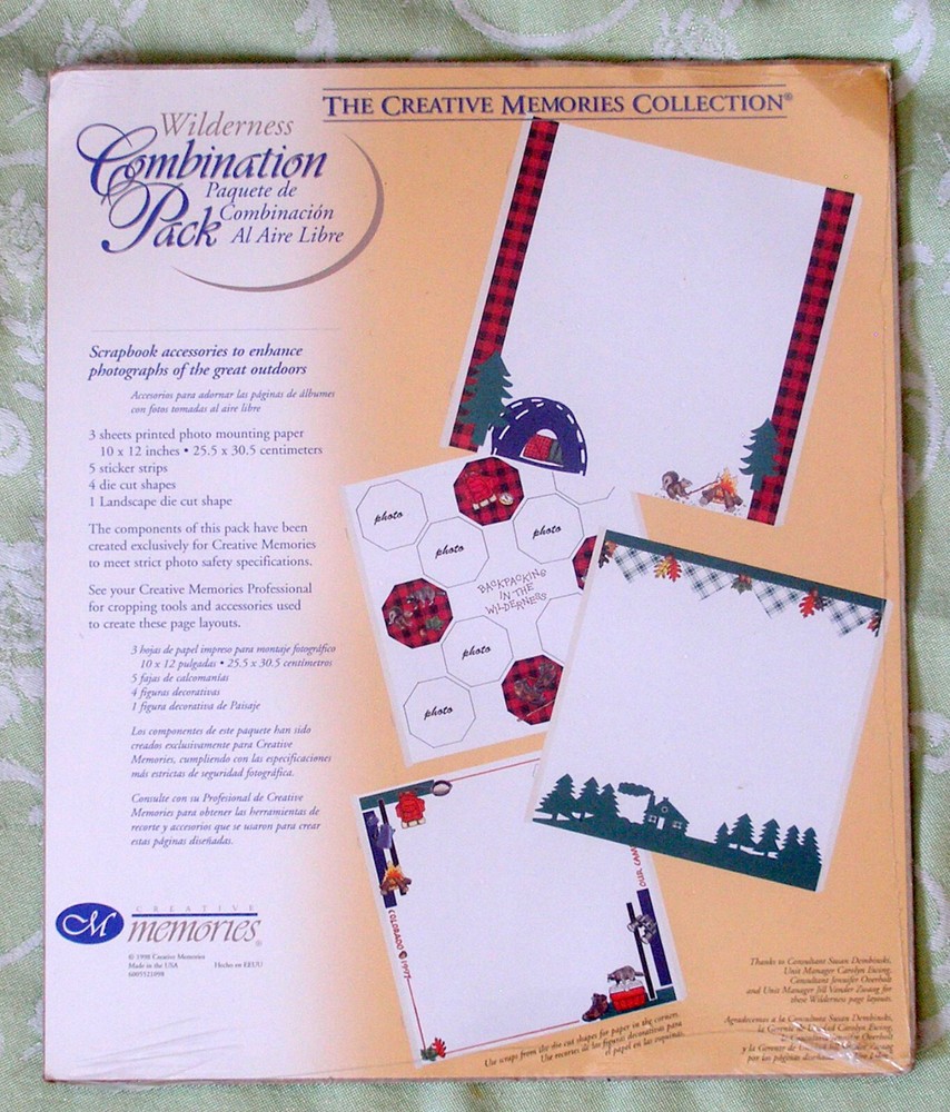Creative Memories Wilderness Combo Pack Stickers Die Cuts Photo Mounting Paper