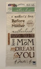 New Sticko MY MOM Binder Stickers FREE SHIP EK Success PHRASE CAFE