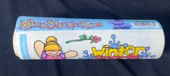 Vtg Stickopotamus Mini Stickers Roll Of 8 Sheets Winter Sports Limited Edition