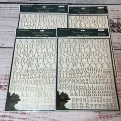 4 Packages Thomas Kincade Gold Caslon Alphabet Painter Of Light Sticker Sheets
