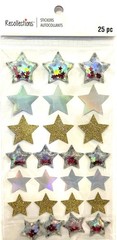 Sparkly Stars, 3D scrapbook stickers, 4×7″ – Recollections #544449