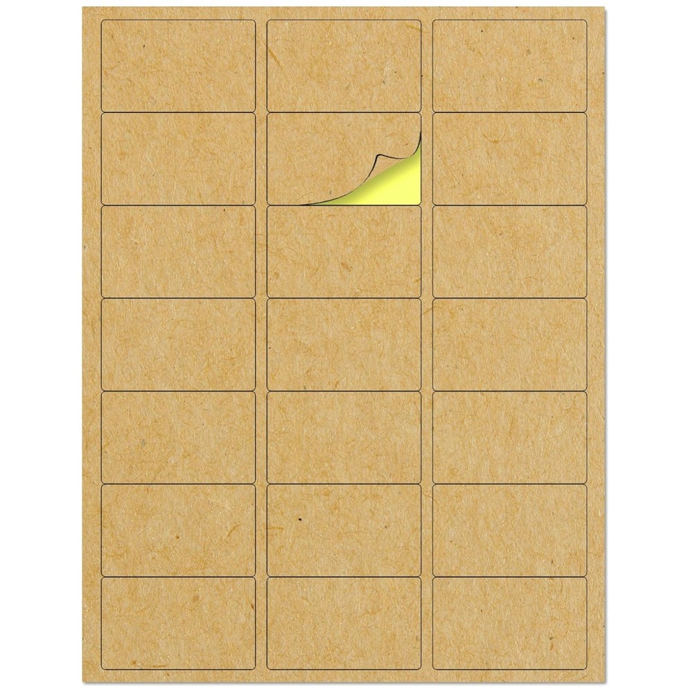 Bulk Pack Kraft Labels Stickers – 3150 Labels – 150 Sheets