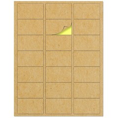 Bulk Pack Kraft Labels Stickers – 3150 Labels – 150 Sheets