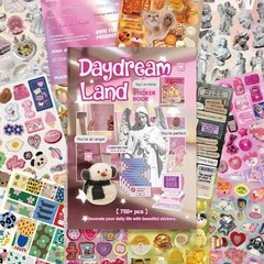 Vintage Scrapbook Sticker Book – 30 Sheets Glossy, Matte, Textured Retro Ephemer