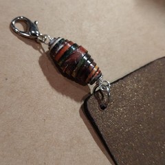 «One of a Kind» Handmade » Lion» Portrait Junk Journal Spine Dangle