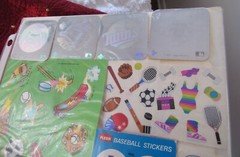 SPORTS HOLOGRAMS & MORE STICKERS VTGE VARIOUS BRANDS MULTIPLE SHEETS & SINGLES