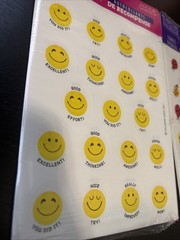 2 Packs Vintage? Hallmark Stickers – Rewards – Yellow Smiley Faces & Ladybugs