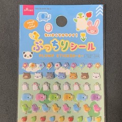 Cute Animal Themed Plump Puffy Sticker Sheets (3x6in)