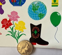 HOME ASSORTMENT Stickers (40pc)Highlights•Animals•Flower •Clock•Pencil•Children•
