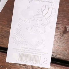 10 Mrs Grossmans Silver Gold Confetti Stickers Party Celebration Streamers