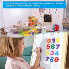 4Pack 192Pcs Foam Stickers EVA Self Adhesive Foam Shape Stickers,Umbrella Style