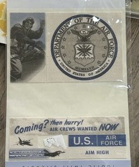 Lot of 37 Packs of Stickers and Stamps Military Holiday Scrapbooking Crafting