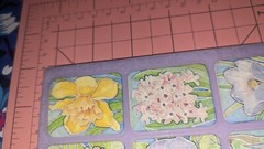 Vintage American Greetings Stickers Flowers Daffodil Iris Pansy Lily 1 Sheet