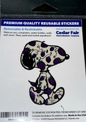 SNOOPY STICKER✨🐶🍇💜🍇🐶✨3” X 2”✨Knott’s Berry Farm✨VERY CUTE✨AWESOME✨💫