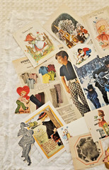 LOT 100 pc Vtg FAMILY CHILDREN Ephemera Pack Junk Journal Scrapbook Print Ads
