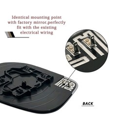 Right Passenger Side Mirror Glass Replacement For 2014 2015 2016 2017 HONDA O…