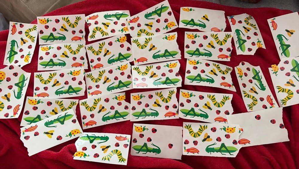 Mrs. Grossman’s Stickers Insects Grasshopper Bugs Big Lot Lady Bugs Caterpillar