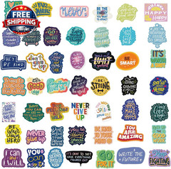 100Pcs Motivational & Inspirational Stickers for Teens Adults, Positive Affirmat