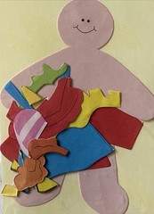 GIRL PAPER DOLL Die-Cut Set(13pc)Memories•Dress-Up •Cloth Lady•Hat•Card Making•