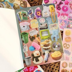 Vintage Scrapbook Sticker Book – 30 Sheets Glossy, Matte, Textured Retro Ephemer