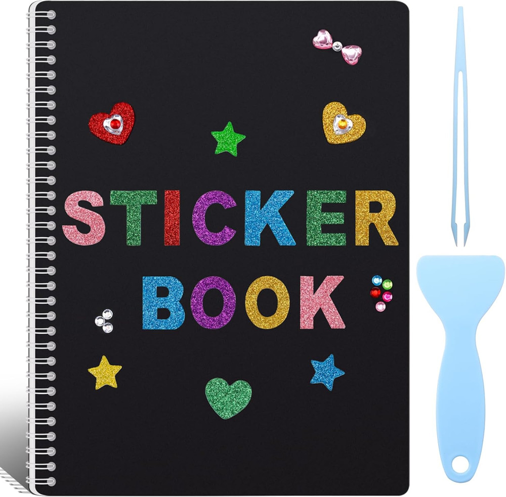 Large Reusable Sticker Book Collecting Album, 8.5×11 Inch Sticker Storage Col…