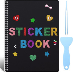 Large Reusable Sticker Book Collecting Album, 8.5×11 Inch Sticker Storage Col…