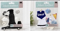 Jolee’s Boutique Dimensional Stickers Lot of 2 Cheerleader & Evening Out NIP