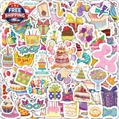 300PCS Happy Birthday Stickers, Birthday Stickers for Kids and Adults, Birthday