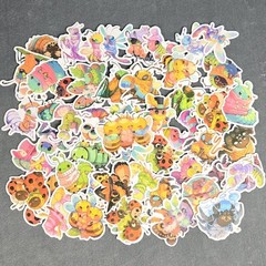 Cute Colorful Cartoon Insect Bug Stickers – Set of 10 – Great for Arts & Crafts