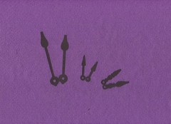 CLOCK HANDS time die cuts scrapbook cards