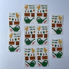 Vintage 1996 Mrs. Grossman’s Stickers By The Yard Garden Tools
