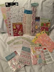 Baby Girl Scrapbook Sticker Lot K&Company Jolee’s Stickopotamus Embellishments