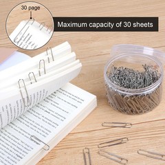 280 Pcs Large Paper Clips, 2 Inch Jumbo Paper Clips, Silver Paperclips, Stain…