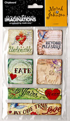 Marah Johnson UNDENIABLE Decorative Chipboard STICKERS Sheet scrapbooking crafts