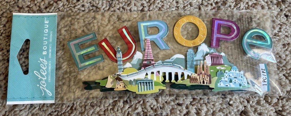 Jolee’s Boutique EUROPE Sticker Travel Theme International Dimensional