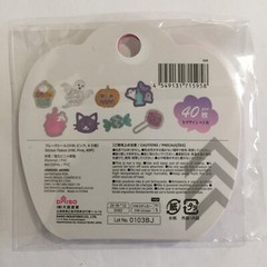 Daiso Japan – Halloween – Sticker Flakes – Pumpkin Ghost Cat Candy