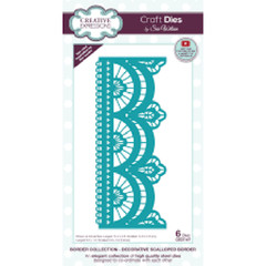 Creative Expressions Metal Die BORDER COLLECTION – DECORATIVE SCALLOPED BORDER