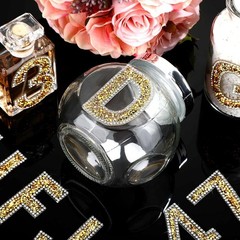 37 Pieces Rhinestone Letter Stickers Large Glitter Alphabet Crystal Number Se…