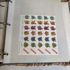 Vintage Sticker Collection Binder Fair Condition Holographic 80s 90s Nostalgia